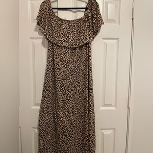 Maxi Plus Size Leopard Cute 🥰 Dress 3X